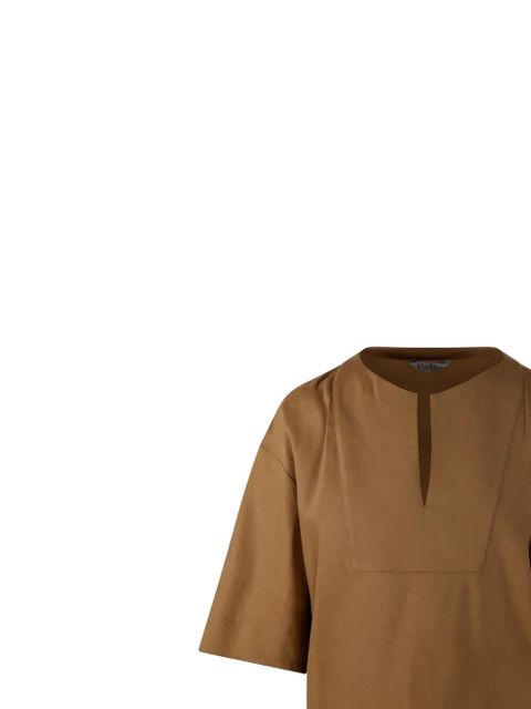 Max Mara V-neck short-sleeved top - Neutrals