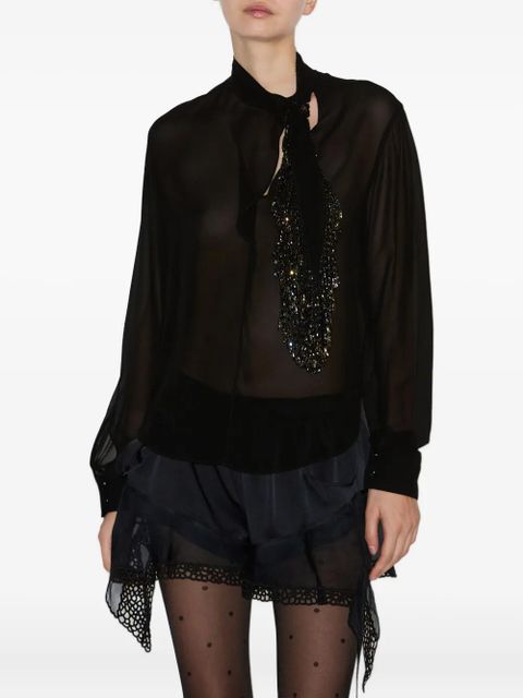 ISABEL MARANT Elaura blouse - Black