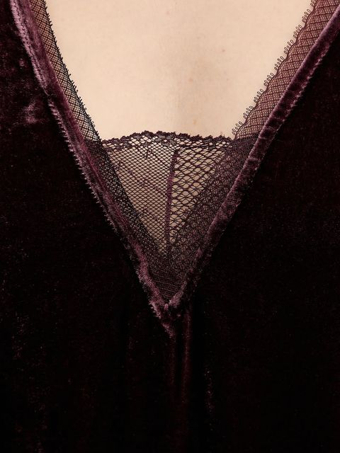 ZADIG&VOLTAIRE sukienka welurowa kolor bordowy WWDR02571