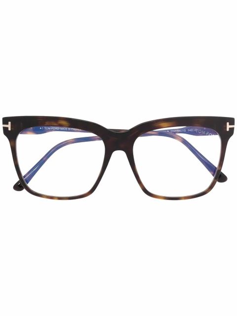 TOM FORD Eyewear wayfarer-frame glasses - Brown - zdjęcie produktu nr 1