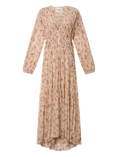 MARANT ÉTOILE Briane floral-pattern maxi dress - Neutrals - zdjęcie produktu nr 1