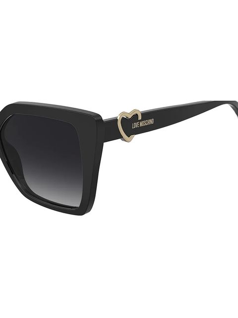 Love Moschino okulary przeciwsłoneczne damskie kolor czarny
