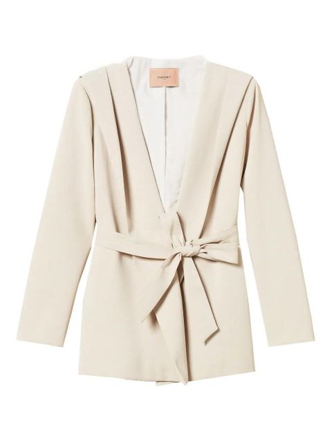 TWINSET belted-fastening blazer - Neutrals - zdjęcie produktu nr 1