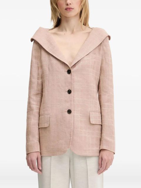 OUR LEGACY dropped-shoulder checked blazer - Neutrals - zdjęcie produktu nr 1