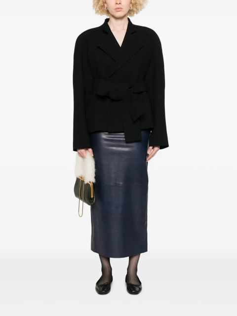 KHAITE Loxley midi skirt - Blue