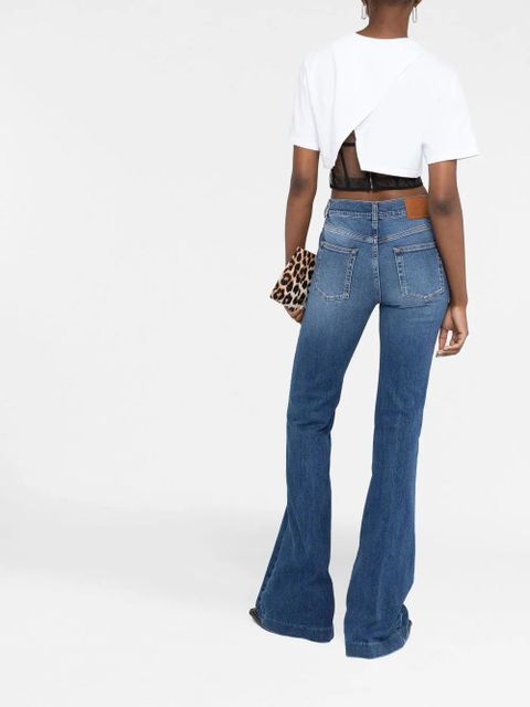 Alexander McQueen logo-patch denim jeans - Blue