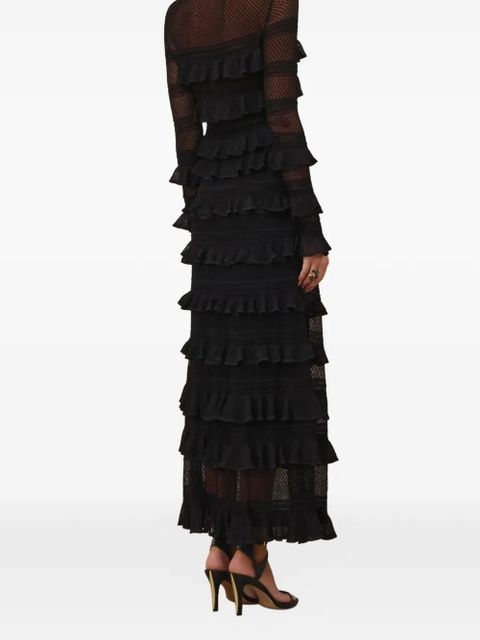 ZIMMERMANN Luna Lace frill maxi skirt - Black