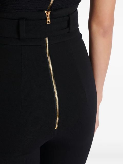 Balmain buckle-embellished trousers - Black