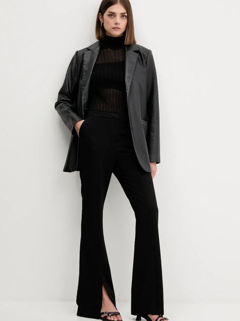 HUGO sweter damski kolor czarny lekki z półgolfem 50542650 - zdjęcie produktu nr 2