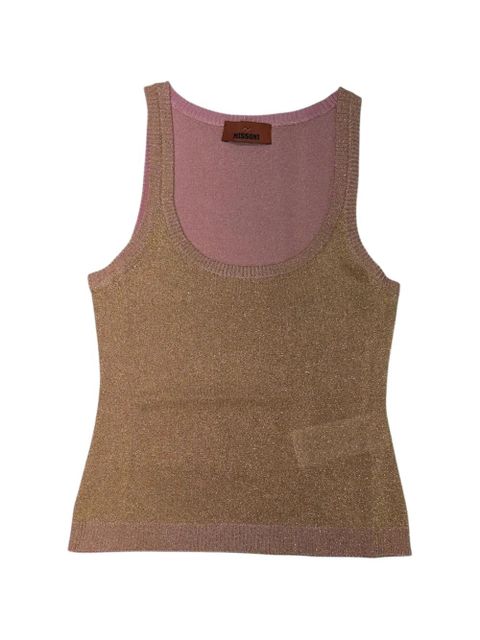 Missoni scoop-neck top - Gold - zdjęcie produktu nr 1