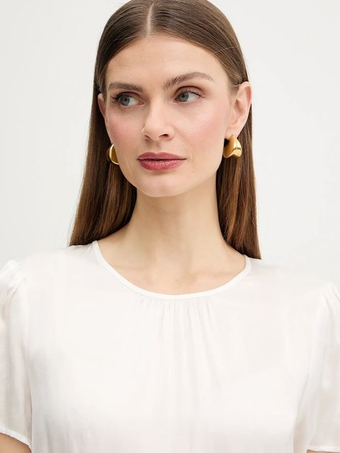 Fracomina bluzka z domieszką jedwabiu