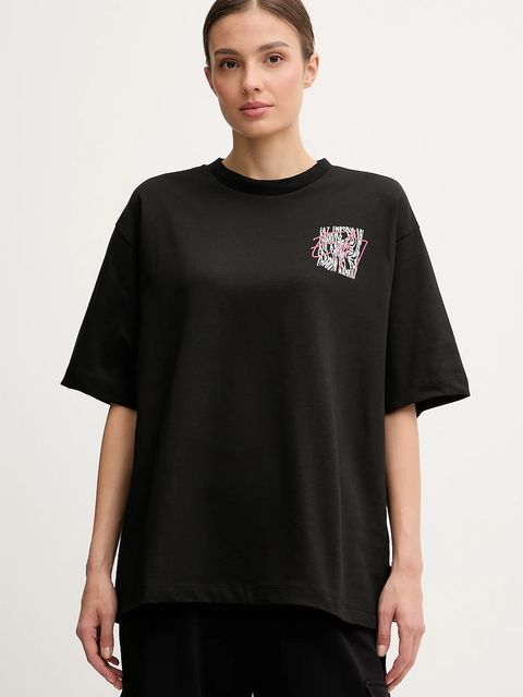 EA7 Emporio Armani t-shirt bawełniany damski kolor czarny AF12957.7W000726 - zdjęcie produktu nr 1