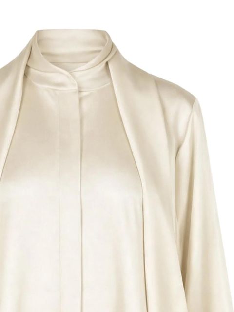 Jil Sander draped blouse - Neutrals - zdjęcie produktu nr 2
