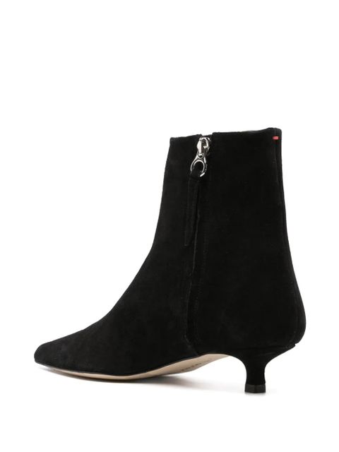Aeyde Sofie 45mm suede boots - Black