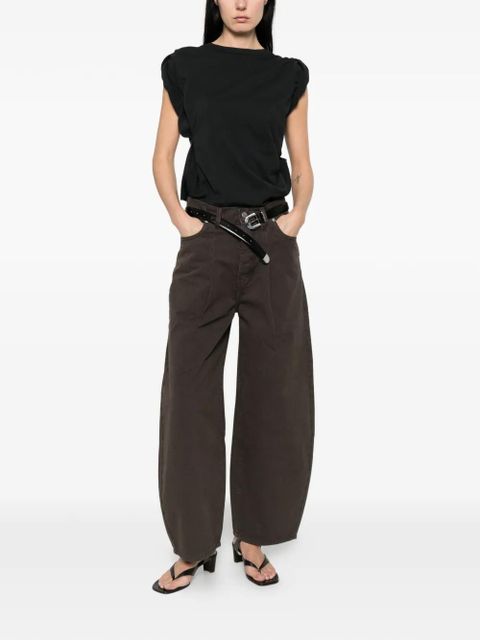 St. Agni barrel mid-rise jeans - Brown - zdjęcie produktu nr 2