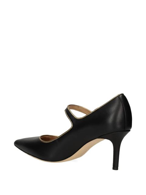 Lauren Ralph Lauren 70mm Lanette button-strap pumps - Black