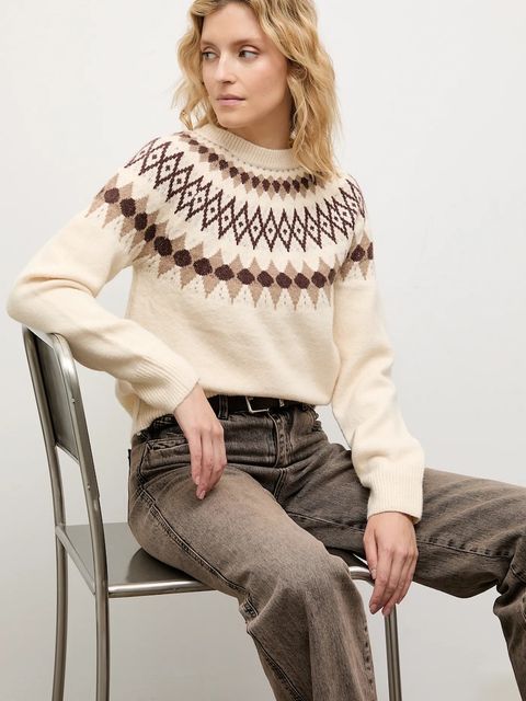 Answear.LAB sweter z wełną damski kolor beżowy - zdjęcie produktu nr 1