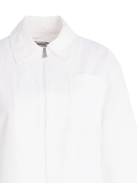 Simkhai zip-front lace-insert jacket - White