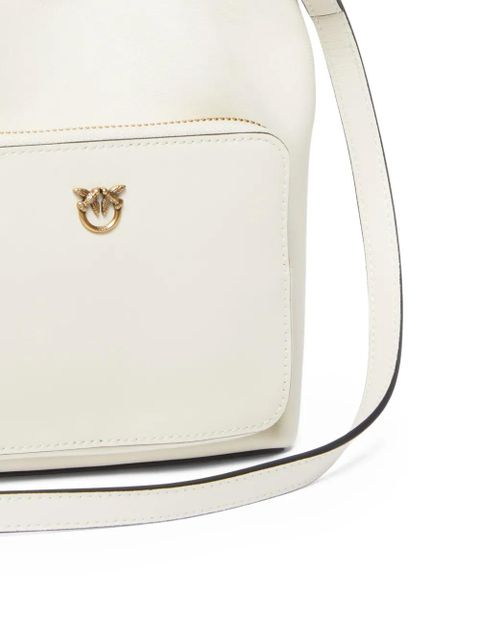 PINKO braided-handle bucket bag - White - zdjęcie produktu nr 2