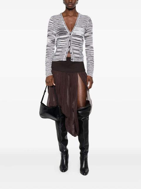 Missoni stripe-knit cardigan - White