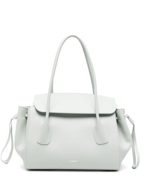 Jil Sander leather tote bag - Green - zdjęcie produktu nr 1