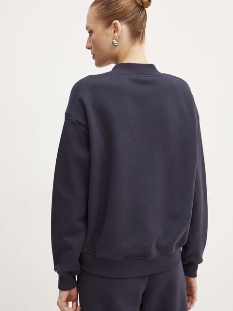 Pinko bluza bawełniana damska kolor granatowy z aplikacją 103724 A23C