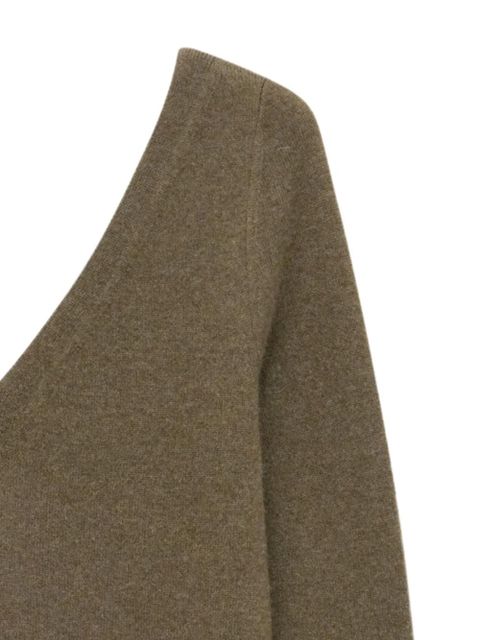 Saint Laurent V-neck cashmere sweater - Brown - zdjęcie produktu nr 2