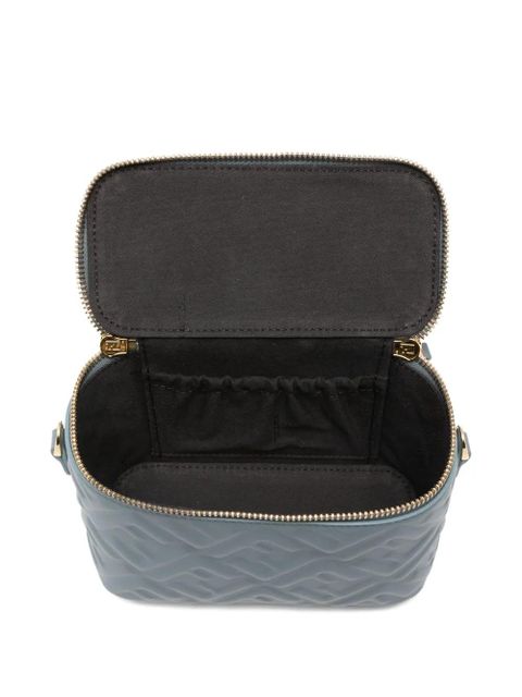 FENDI Vanity FF-logo leather mini bag - Blue