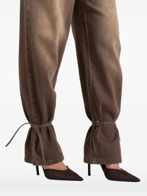 Manière De Voir Faye tie-waist jeans - Brown