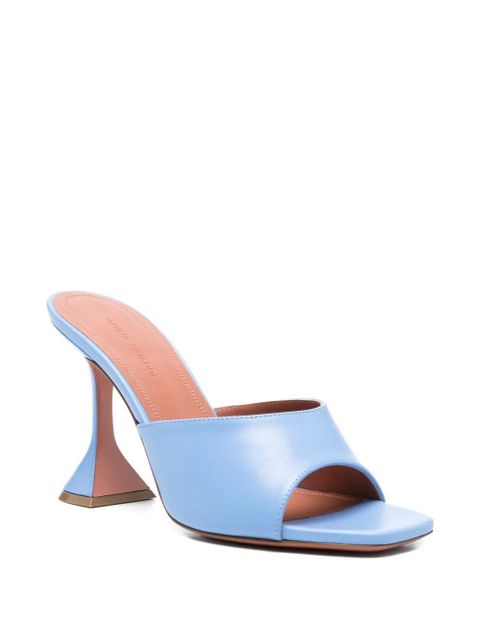Amina Muaddi Lupita square toe pumps - Blue - zdjęcie produktu nr 2