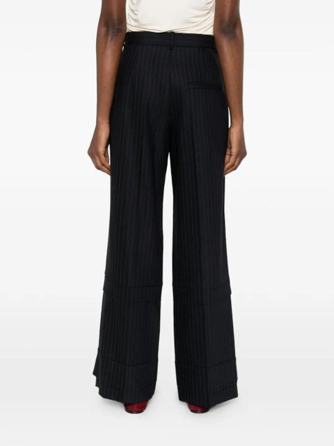 KHAITE Linden palazzo pants - Blue