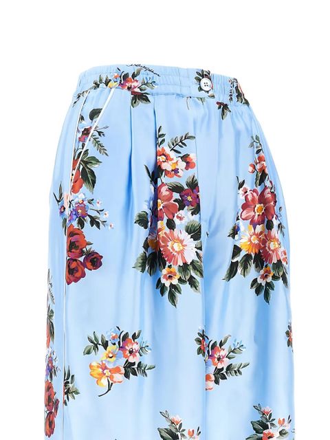Dolce & Gabbana floral-pattern trousers - Blue - zdjęcie produktu nr 2