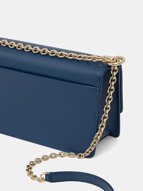 Furla torebka skórzana kolor niebieski BAFKACO.ARE000.6G000 - zdjęcie produktu nr 2