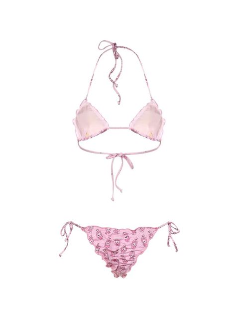 MC2 Saint Barth ruffled-trims bikini - Pink - zdjęcie produktu nr 2
