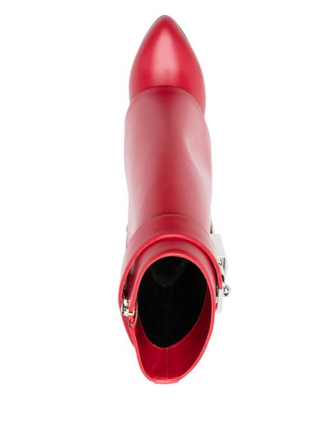 Givenchy 90mm Shark Lock ankle boots - Red