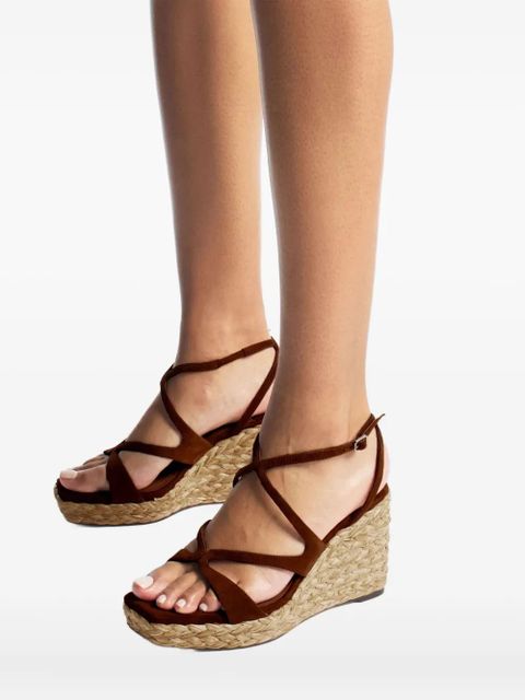 Jimmy Choo 85mm Ayla platform sandals - Brown