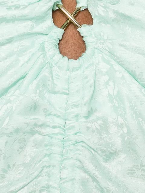 SANDRO jacquard floral dress - Green