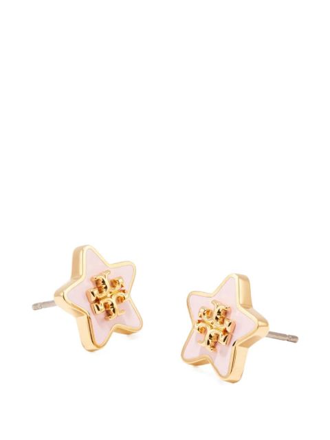 Tory Burch Forget Me Not enamel stud earrings - Gold