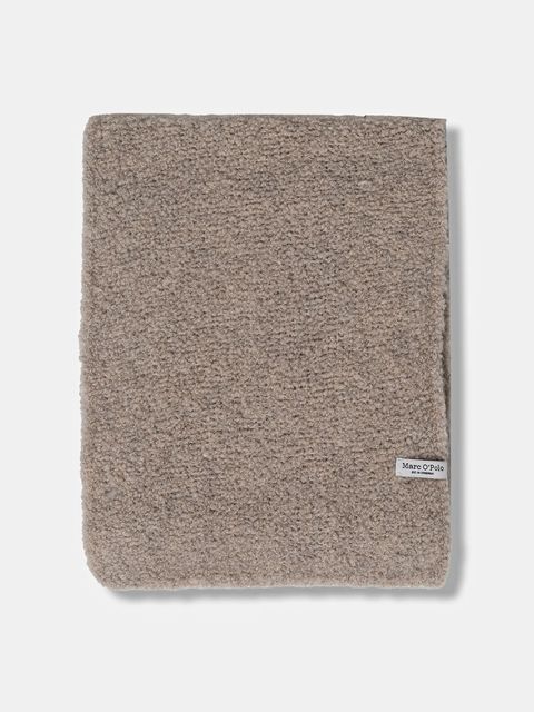 Marc O'Polo szalik z dodatkiem wełny damski kolor beżowy melanżowy 510608702129