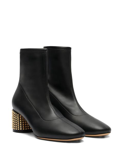 Casadei 50mm leather ankle boots - Black - zdjęcie produktu nr 2