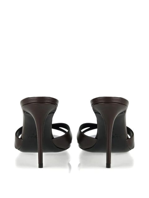 Saint Laurent Kirat leather sandals - Brown