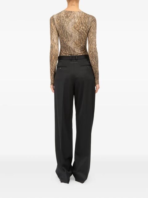 MM6 Maison Margiela high-waisted trousers - Black