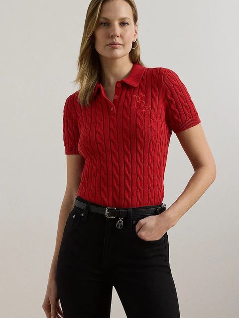 Lauren Ralph Lauren sweter bawełniany - zdjęcie produktu nr 1