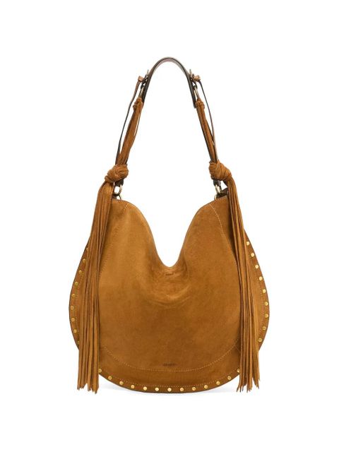 ISABEL MARANT Oskan Hobo fringe-detail shoulder bag - Brown - zdjęcie produktu nr 1