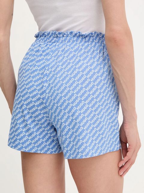 HUGO szorty piżamowe NIKKA_SHORTS damskie kolor niebieski 50534304