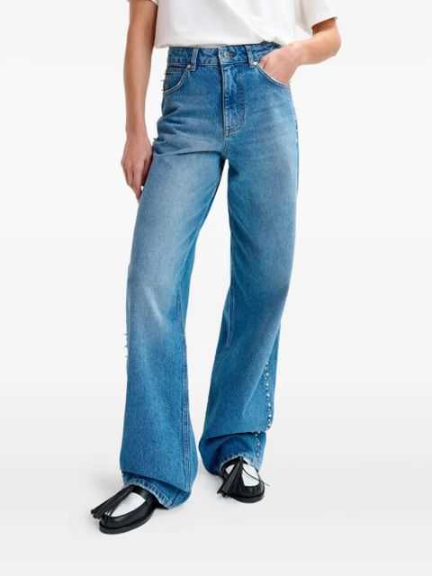 Essentiel Antwerp crystal-embellished jeans - Blue