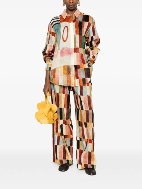 ALEMAIS x Laurence Leenaert Marjorelle patchwork shirt - Orange - zdjęcie produktu nr 2