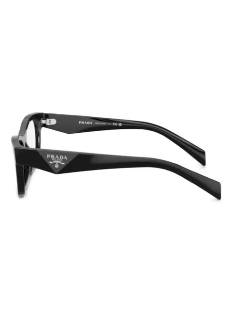 Prada Eyewear logo-print glasses - Black - zdjęcie produktu nr 2