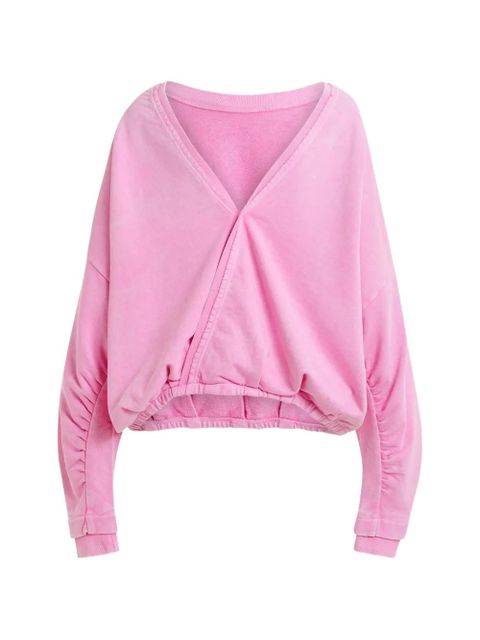 Essentiel Antwerp gathered-waist sweatshirt - Pink - zdjęcie produktu nr 1