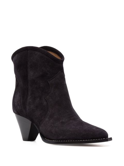 ISABEL MARANT Darizo pointed-toe suede boots - Black